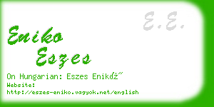 eniko eszes business card